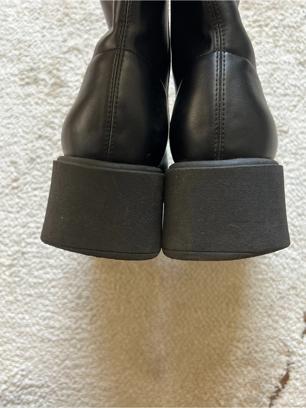 Wild Fable Christi Ankle Black Boots Womens Size 9 Square Toe Stretch Upper